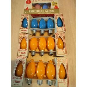 Westinghouse C-9-1/4 120V Asst. Colors Christmas Lamps 19‎ Bulbs